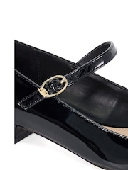 Dune London Black Habbs Buckle Mary Jane Shoes - Image 5 of 5