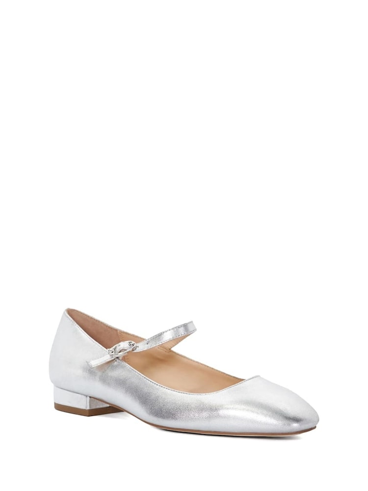 Dune London Silver Habbs Buckle Mary Jane Shoes - Image 2 of 6