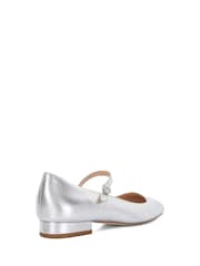Dune London Silver Habbs Buckle Mary Jane Shoes - Image 3 of 6