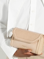Braun - Dune London Bellini Clutch mit Umschlag und Bordürendetail - Bild 5 von 5