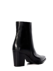 Dune London Black Paxten Smart Western Ankle Boots - Image 4 of 6