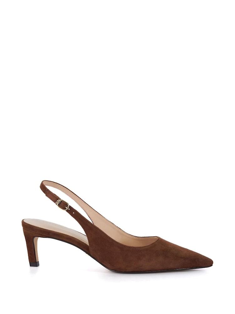rjava - Dune London Celinna Set Back Kitten Slingback čevlji - Slika 2 iz 6 rjava - Dune London Celinna Set Back Kitten Slingback čevlji - Slika 2 iz 6