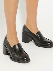 Dune London Grateful Heeled Penny Mokasini - Slika 1 iz 6