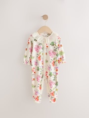 Ecru White Cath Kidston Miffy Baby 100% Cotton Sleepsuit - Image 1 of 4