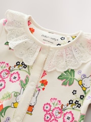 Ecru White Cath Kidston Miffy Baby 100% Cotton Sleepsuit - Image 3 of 4