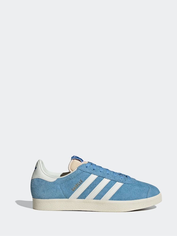 adidas Originals Light Blue Gazelle Trainers - Image 1 of 9