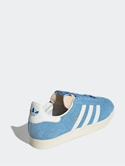 adidas Originals Light Blue Gazelle Trainers - Image 4 of 9