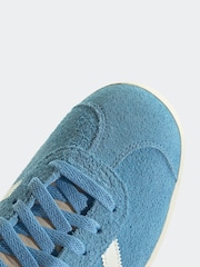 adidas Originals Light Blue Gazelle Trainers - Image 8 of 9
