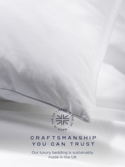 Snuggledown Snuggledown Luxuriously Cotton Medium Support Back Sleeper Pillows Pack Of 2 - Image 5 of 9