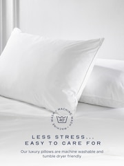 Snuggledown Snuggledown Luxuriously Cotton Medium Support Back Sleeper Pillows Pack Of 2 - Image 7 of 9