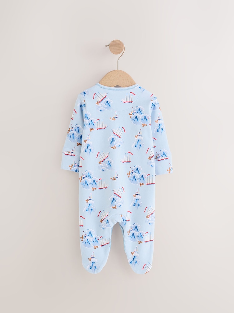 Marine-Look in Blau/Weiß - Cath Kidston – Schlafanzüge für Babys aus 100 % Baumwolle im 2er-Pack - Bild 2 von 10