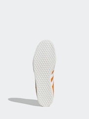 adidas Originals Orange/White Gazelle Trainers - Image 7 of 9