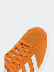 adidas Originals Orange/White Gazelle Trainers - Image 9 of 9