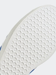 adidas Originals Blue/White Gazelle Trainers - Image 9 of 9