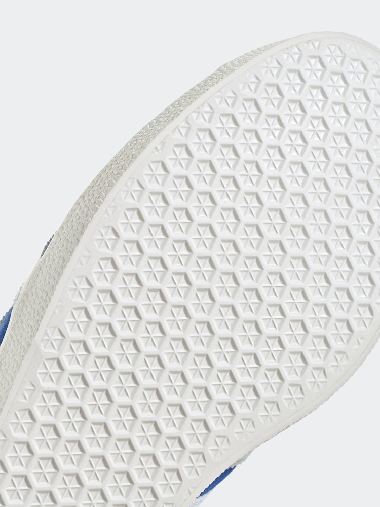 adidas Originals Blue/White Gazelle Trainers - Image 9 of 9 adidas Originals Blue/White Gazelle Trainers - Image 9 of 9