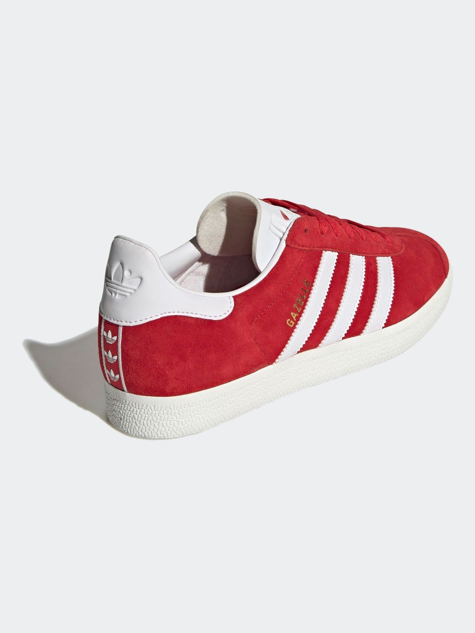 Adidas originals mens gazelle indoor trainers nomad red/white clearance