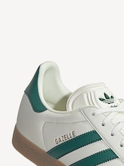 adidas Originals Beige/Green Gazelle Trainers - Image 6 of 6