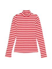 Victoria's Secret PINK Red Pepper Stripe Ribbed Long Sleeve T-Shirt - Image 3 of 3