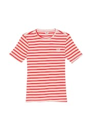 Victoria's Secret PINK Red Pepper Stripe Ribbed Short Sleeve T-Shirt - Image 3 of 3