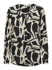 ONLY Black Long Sleeve Graphic Print Shirt - Image 5 of 6
