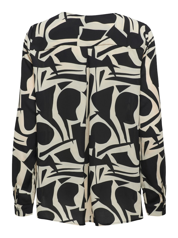 ONLY Black Long Sleeve Graphic Print Shirt - Image 6 of 6