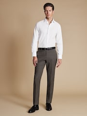 Charles Tyrwhitt Natural Slim Fit Tropical Trousers - Image 1 of 4
