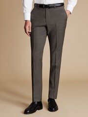 Charles Tyrwhitt Natural Slim Fit Tropical Trousers - Image 3 of 4