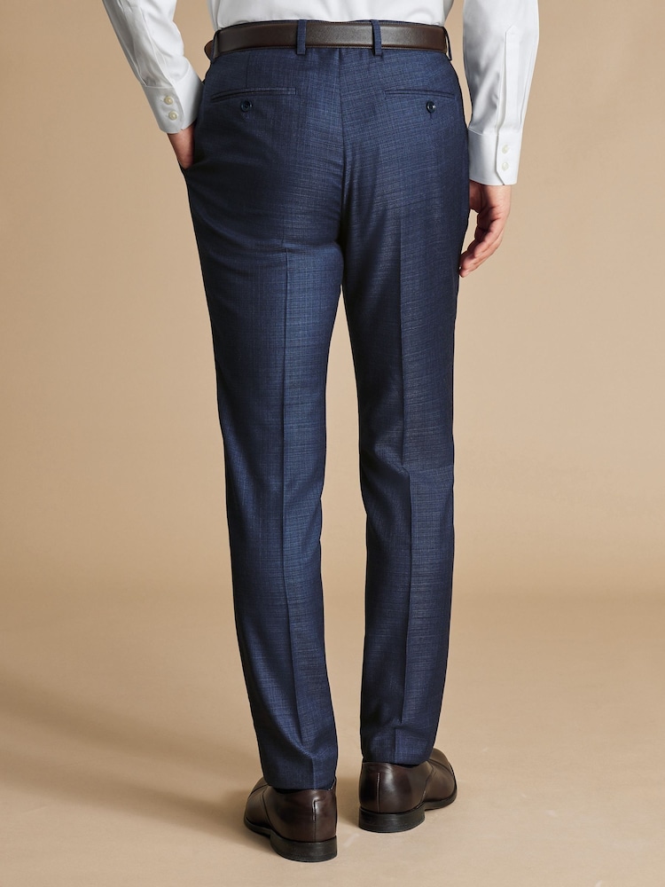 Charles Tyrwhitt Blue Slim Fit Italian Luxury Suit: Trousers - Image 2 of 3
