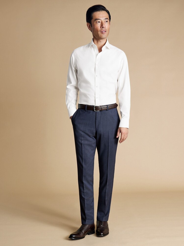 Charles Tyrwhitt Blue Slim Fit Ultimate Suit Trousers - Image 1 of 3 Charles Tyrwhitt Blue Slim Fit Ultimate Suit Trousers - Image 1 of 3