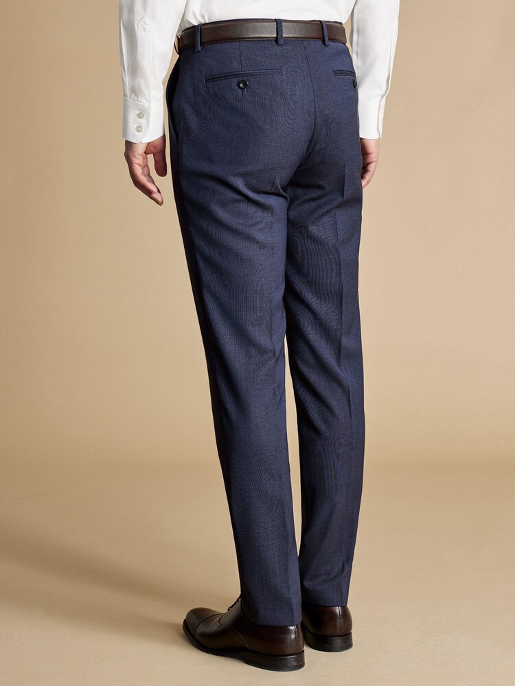 Charles Tyrwhitt Blue Slim Fit Ultimate Suit Trousers - Image 2 of 3 Charles Tyrwhitt Blue Slim Fit Ultimate Suit Trousers - Image 2 of 3