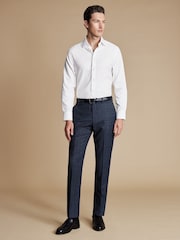 Charles Tyrwhitt Blue Ultimate POW SF Trousers - Image 1 of 4