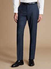 Charles Tyrwhitt Blue Ultimate POW SF Trousers - Image 2 of 4