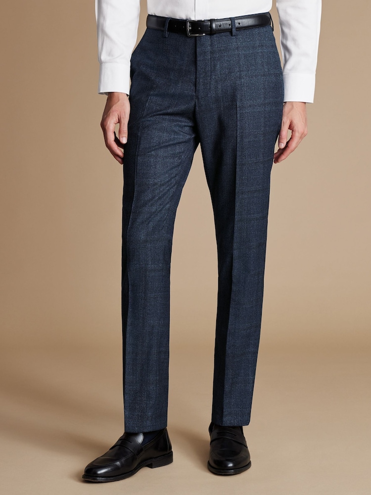 Charles Tyrwhitt Blue Ultimate POW SF Trousers - Image 2 of 4