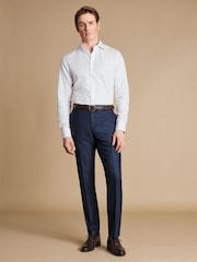 Charles Tyrwhitt Slim Fit End on End Travel Suit: Trousers - Image 1 of 4