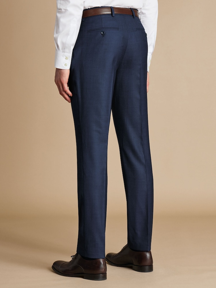 Charles Tyrwhitt Slim Fit End on End Travel Suit: Trousers - Image 2 of 4