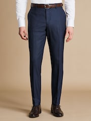 Charles Tyrwhitt Slim Fit End on End Travel Suit: Trousers - Image 3 of 4
