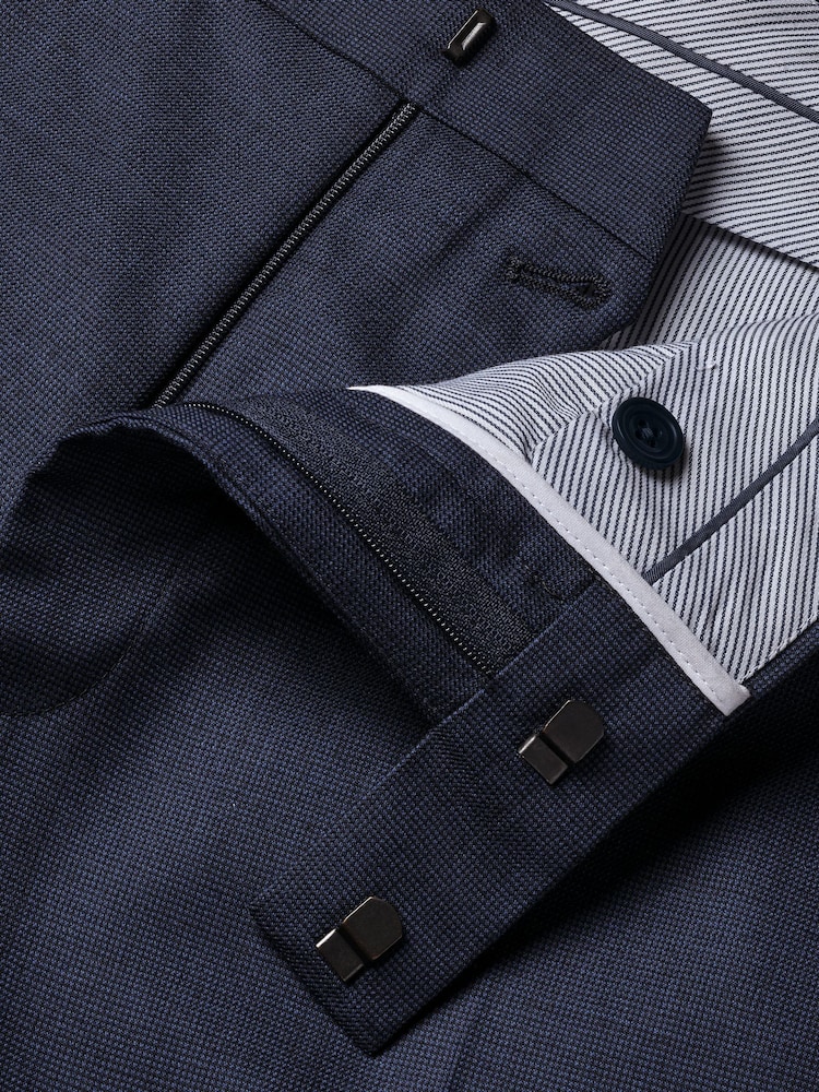 Charles Tyrwhitt Slim Fit End on End Travel Suit: Trousers - Image 4 of 4