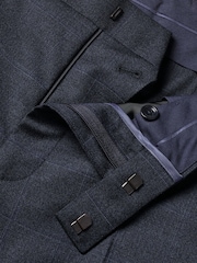 Charles Tyrwhitt Blue Seasonal Design Check SF Trousers - Image 3 of 4