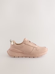 Rosa nude - Forever Comfort® Leather Wedge Lace Up Trainers - Imagen 7 de 10