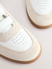 Белый - Forever Comfort® Leather Touch Fastening Slim Trainers - Image 5 of 6