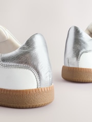 Белый - Forever Comfort® Leather Touch Fastening Slim Trainers - Image 6 of 6