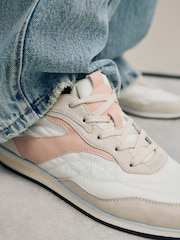 Neutral Forever Comfort® Slim Panel Detail Lace-Up Trainers - Image 6 of 10