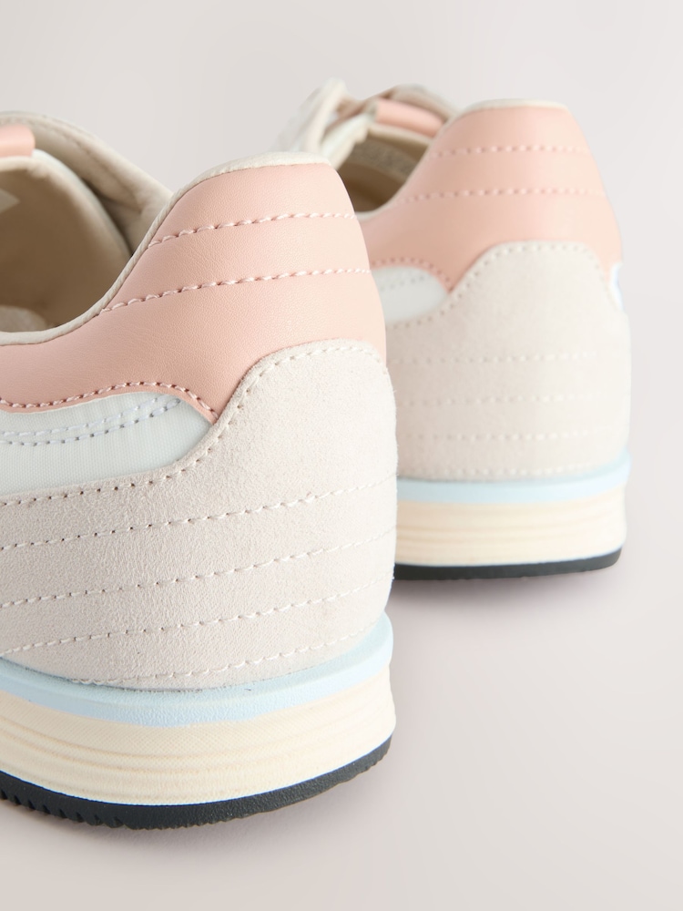Neutral Forever Comfort® Slim Panel Detail Lace-Up Trainers - Image 9 of 10