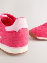 Coral Pink Forever Comfort® Slim Panel Detail Lace-Up Trainers - Image 7 of 7