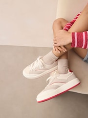 Red Forever Comfort® Panelled Retro Lace-Up Trainers - Image 2 of 9