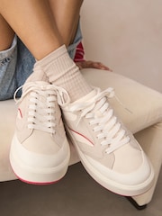Red Forever Comfort® Panelled Retro Lace-Up Trainers - Image 4 of 9