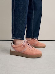 Кораллово-розовый - Кроссовки Forever Comfort ® из кожи на толстой подошве со шнуровкой - Image 4 of 11