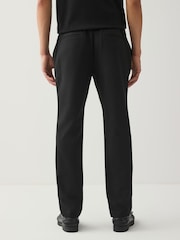 Black Slim Fit Smart Motionflex Trousers with Internal Drawcord - Image 2 of 10