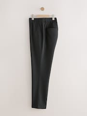 Black Slim Fit Smart Motionflex Trousers with Internal Drawcord - Image 8 of 10