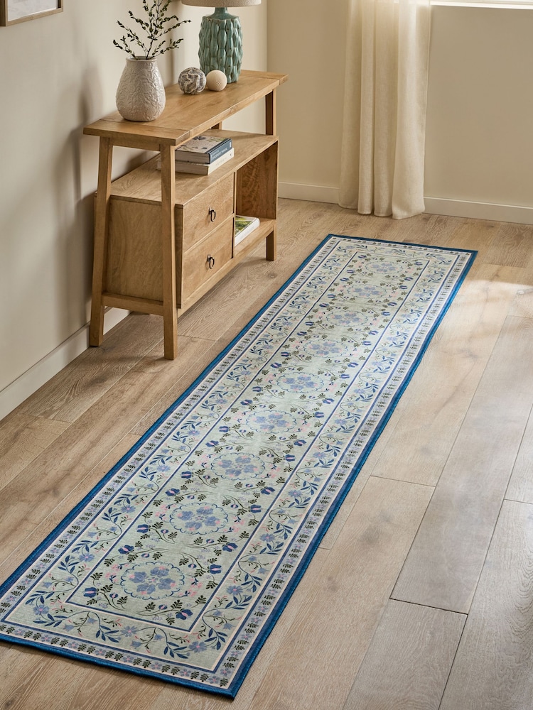Washable Bridget Floral Runner - صورة 1 من 5